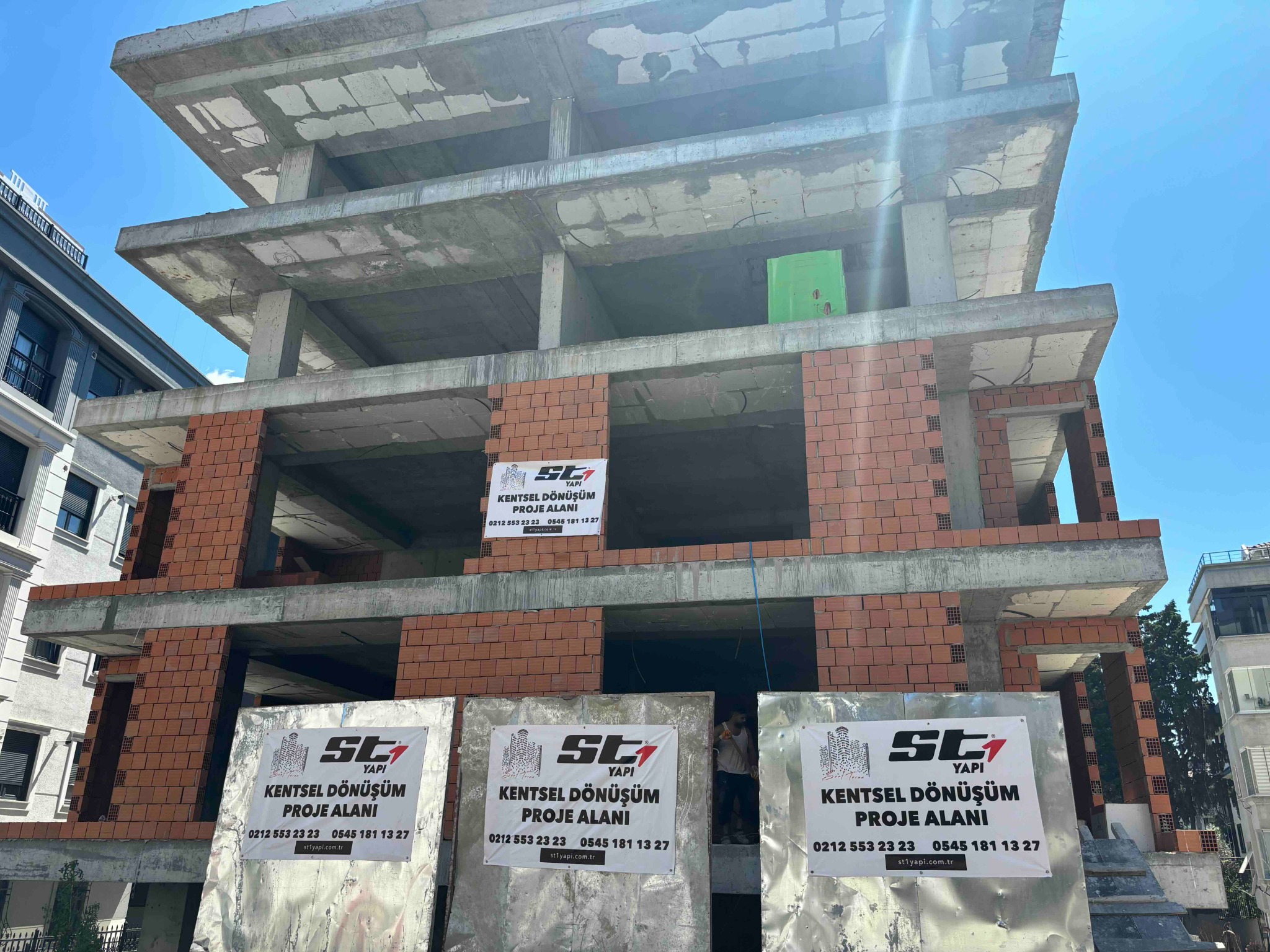 Baykal Apartmanı yapım aşaması