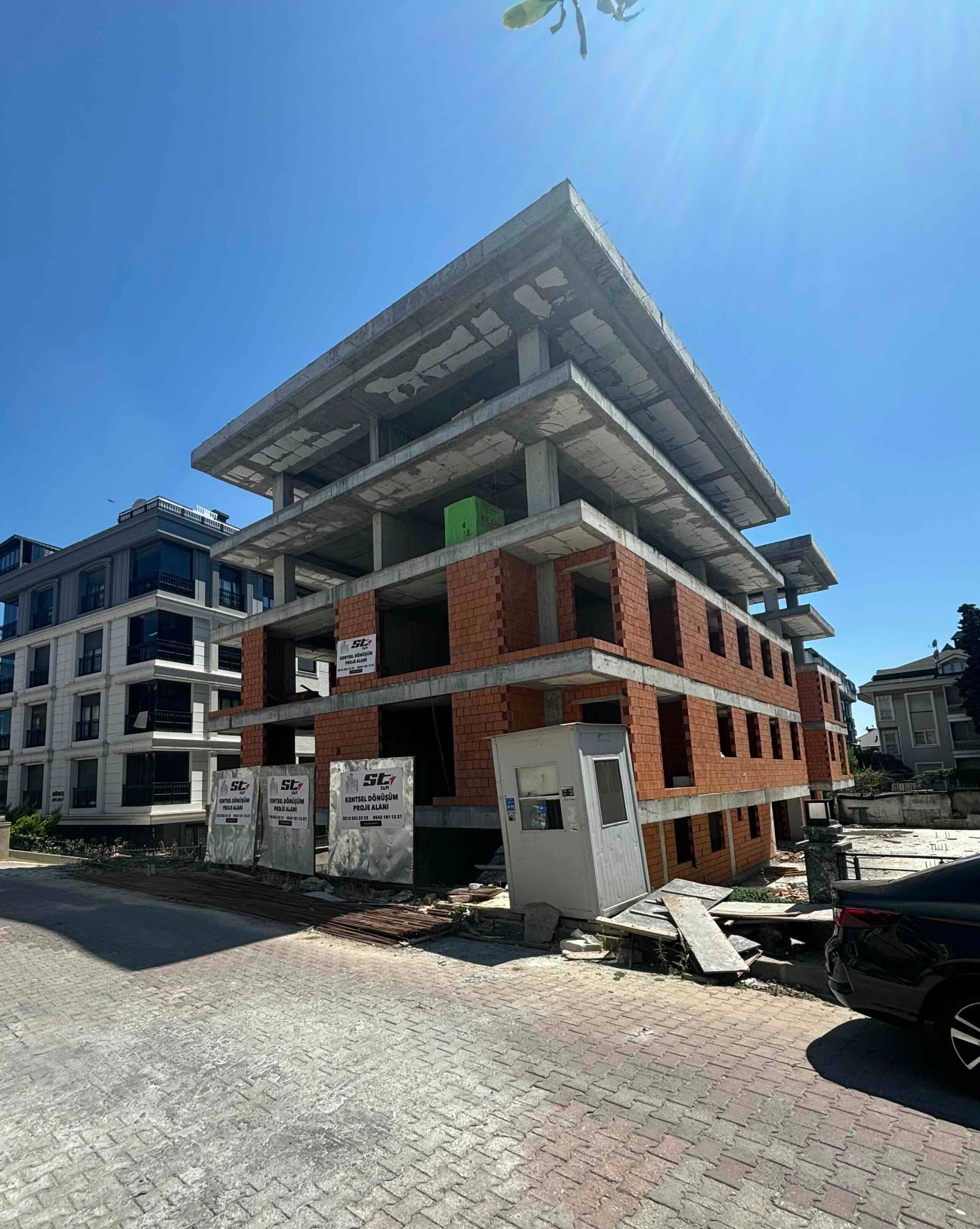 Çağlar Apartmanı yapım aşaması